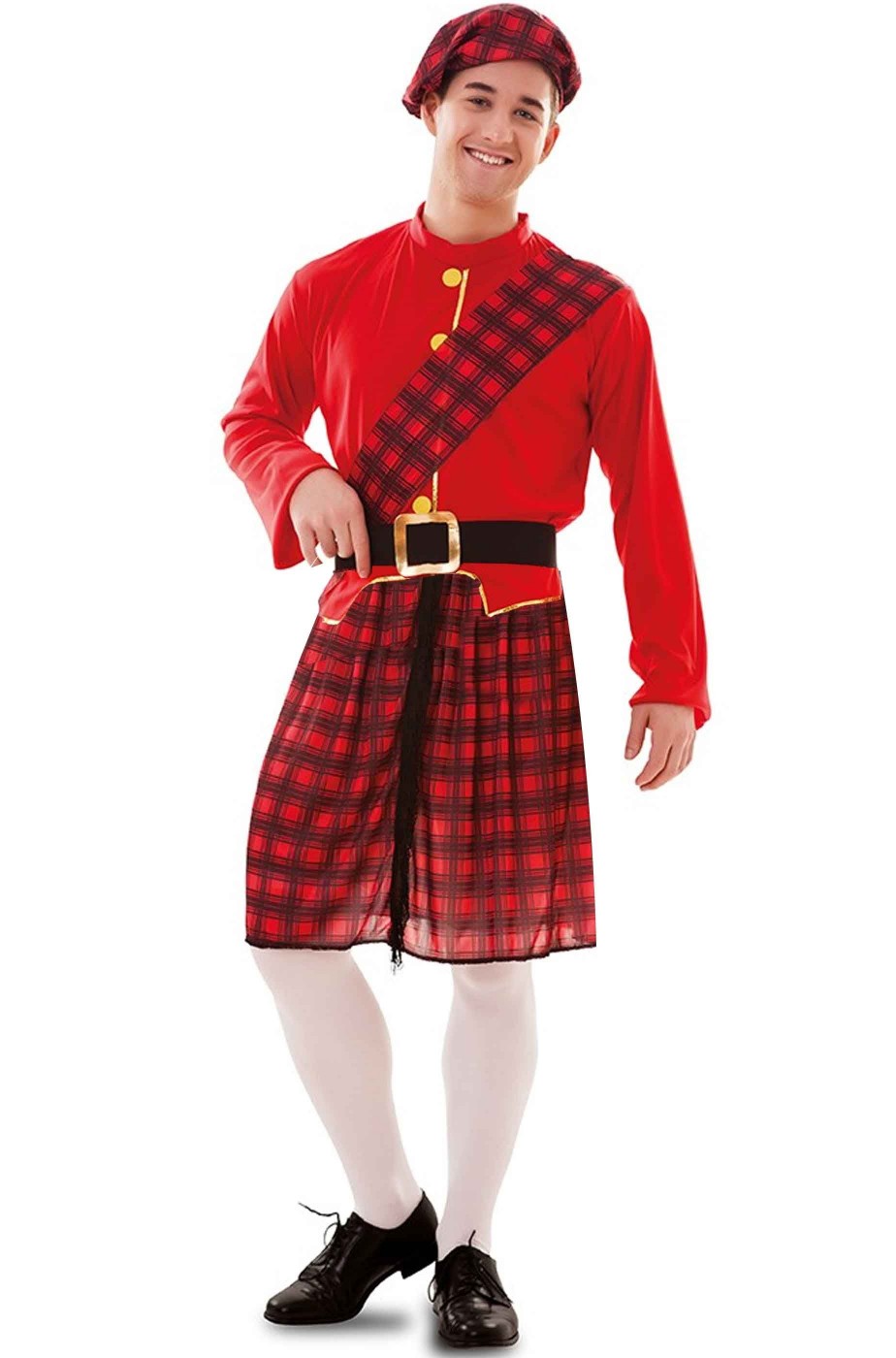 Costume scozzese celtico adulto uomo taglia unica Large