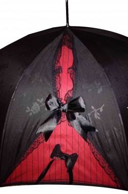 Ombrello nero cosplay gotico