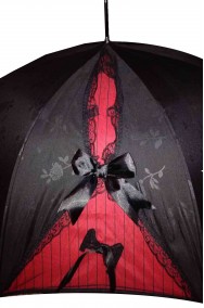 Ombrello nero cosplay gotico