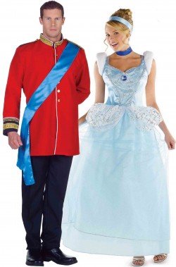 Coppia di Costumi Cenerentola e Principe Azzurro