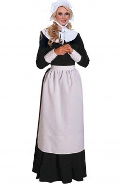 Costume da pellegrina americana, mormona, hamish