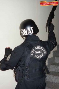 Costume cosplay uomo divisa d'assalto SWAT Los Angeles