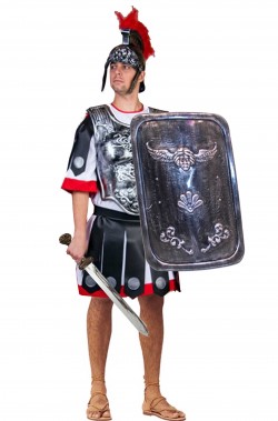 Costume uomo soldato antico romano centurione completo