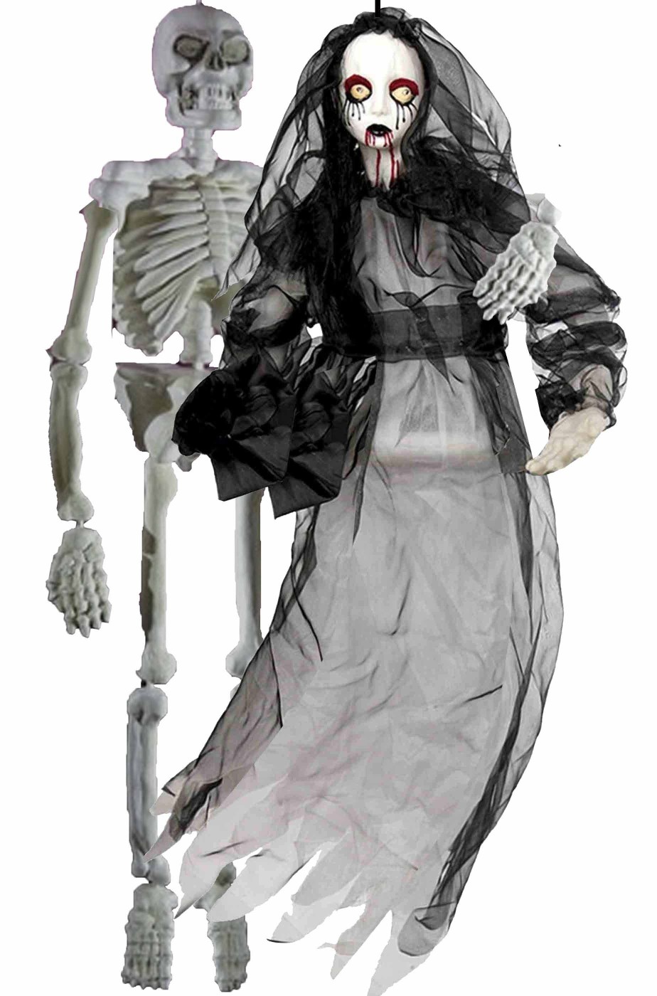 Decorazioni Halloween da appendere sposa cadavere e marito
