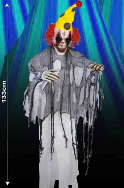 Allestimento decorazione Halloween Clown Horror da appendere alto 133cm