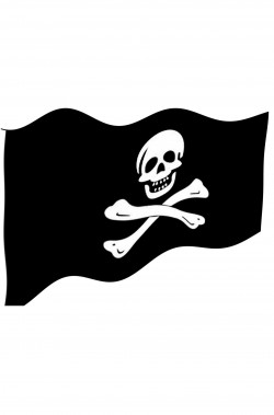 Bandiera pirata media cm 90 x 60 cm 