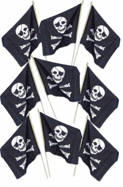 Bandierina pirata con bastoncino