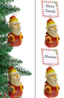 Segnaposto per Tavola Natale Babbo Natale 4 pezzi