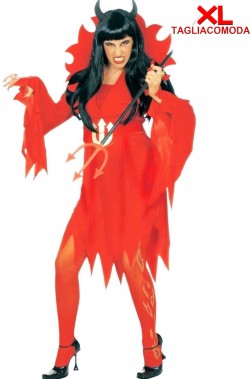 Costume Halloween Adulta Diavolessa o Diavoletta donna