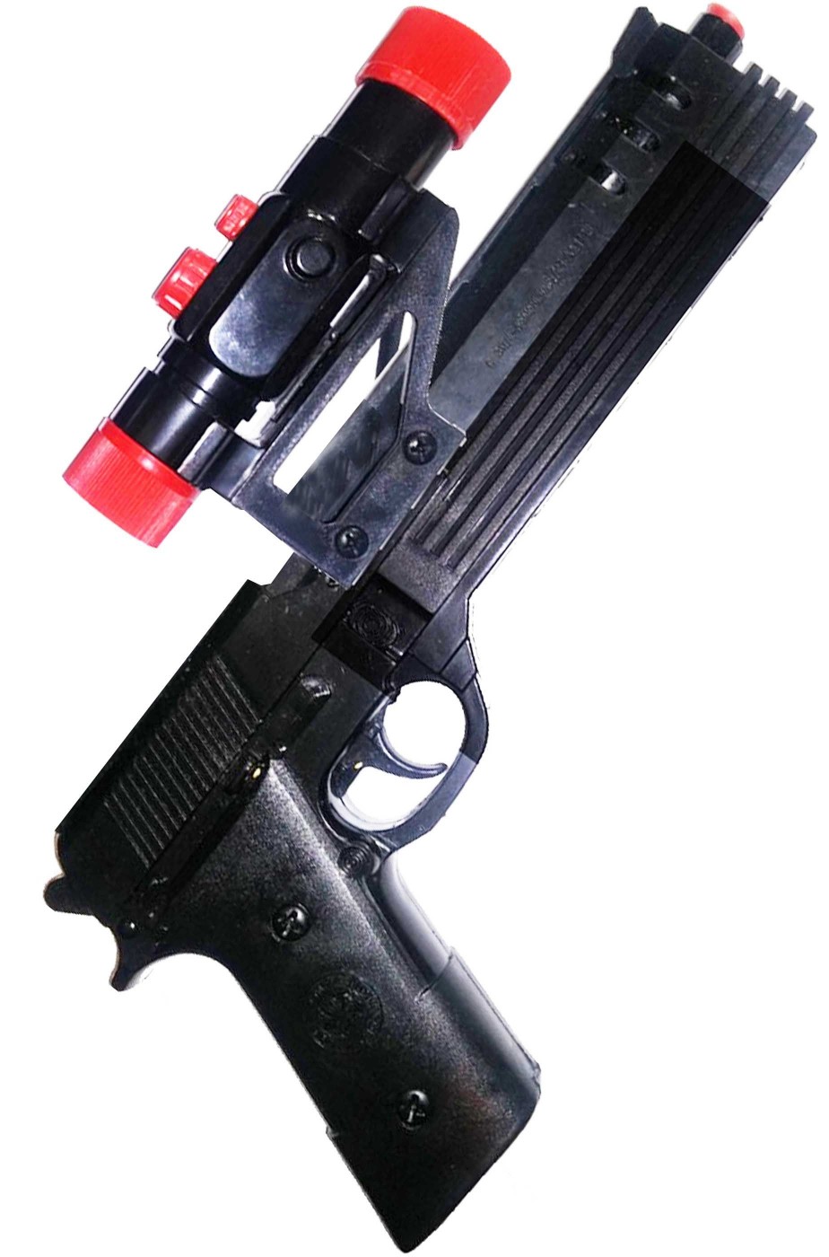 Pistola semiautomatica giocattolo grande cm 29x15 con mirino