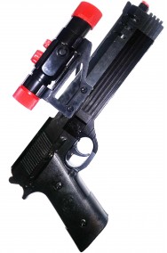 Pistola semiautomatica giocattolo grande cm 29x15 con mirino