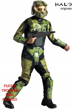 Costume di Master Chief di Halo Videogioco con fucile