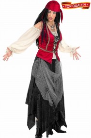 Coppia di costumi pirata e piratessa corsari dei caraibi
