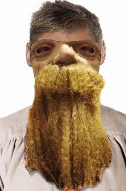 Maschera da Nano in lattice con barba e baffi