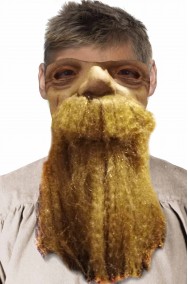 Maschera da Nano in lattice con barba e baffi