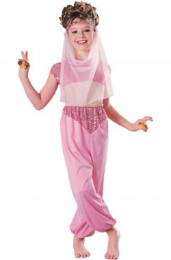 Costume carnevale bambina odalisca danzatrice del ventre