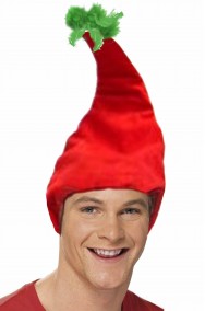 Cappello nano o gnomo elfo rosso di babbo natale
