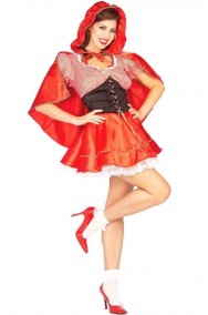 Costume Cappuccetto Rosso donna corto