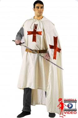 Cavaliere Crociato Templare Medievale adulto senza pantalone Cavaliere Crociato Templare Medievale adulto senza pantalone