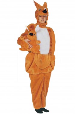 Mascotte Costume Unisex Canguro con cangurino