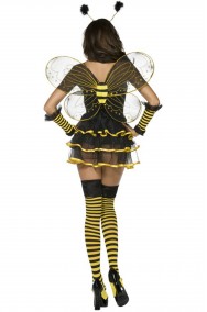 Costume di carnevale da donna da ape con le ali