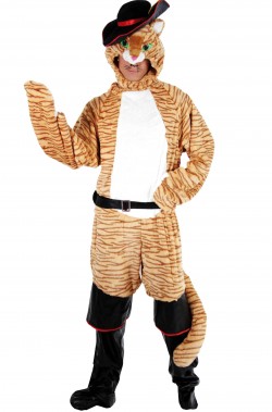 Mascotte Gatto con gli Stivali adulto