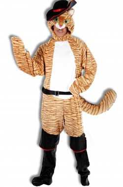 Costume di carnevale da Gatto con gli Stivali adulto
