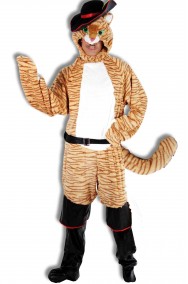 Costume di carnevale da Gatto con gli Stivali adulto