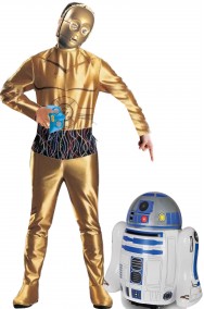 Coppia di droidi di Star Wars costume di D3BO C3PO e C1P8 R2D2 radiocomandato