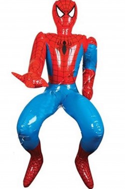 Spiderman gonfiabile action figure dimensione reale