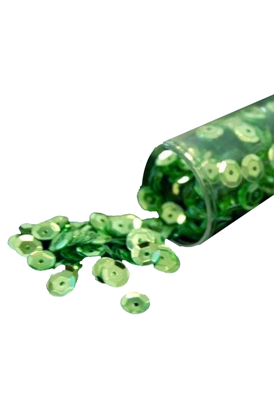 Scatoletta di perline o paillet 6 mm verde acqua 