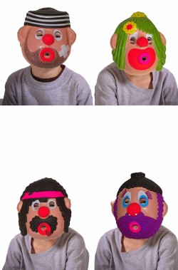 Set maschere bambino offerta assortimento quattro personaggi