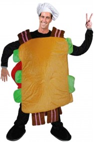 Sandwich Mascot Costume for human billboards