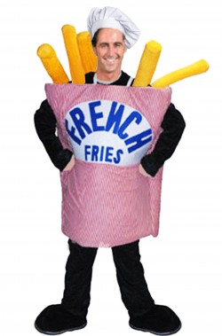 French Fries Mascot Costume for human billboard