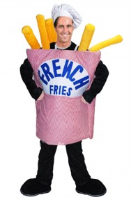 French Fries Mascot Costume for human billboard