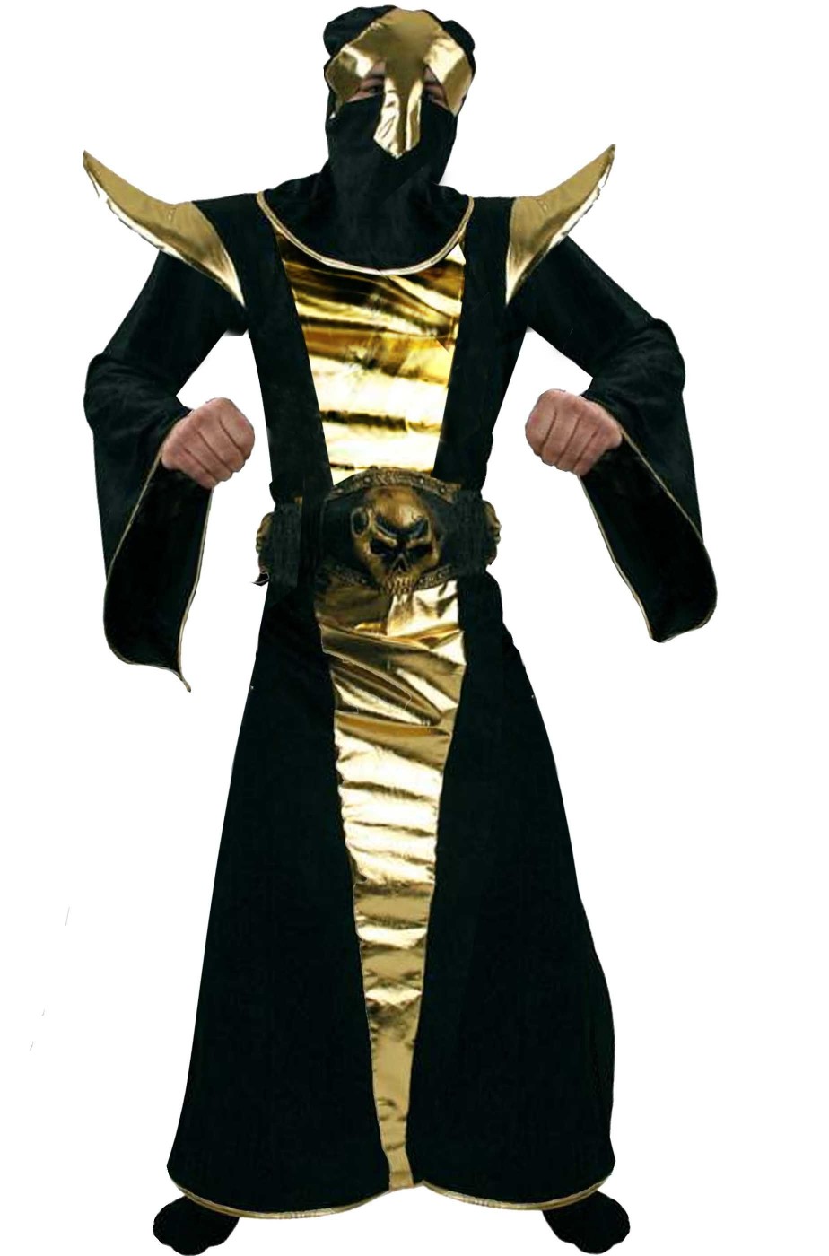 Costume uomo principe delle tenebre Ninja Lord nero