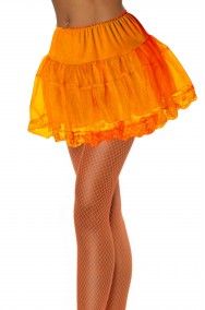 Sottogonna Tulle Arancione con pizzo