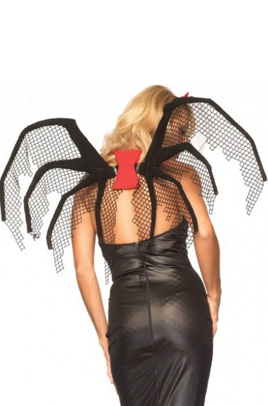 Ali nere grandi rigide vedova nera, vampira, pipistrella
