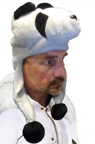 Cappello da panda con copriorecchie per adulto