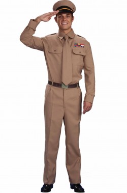 Costume uomo soldato ufficiale americano