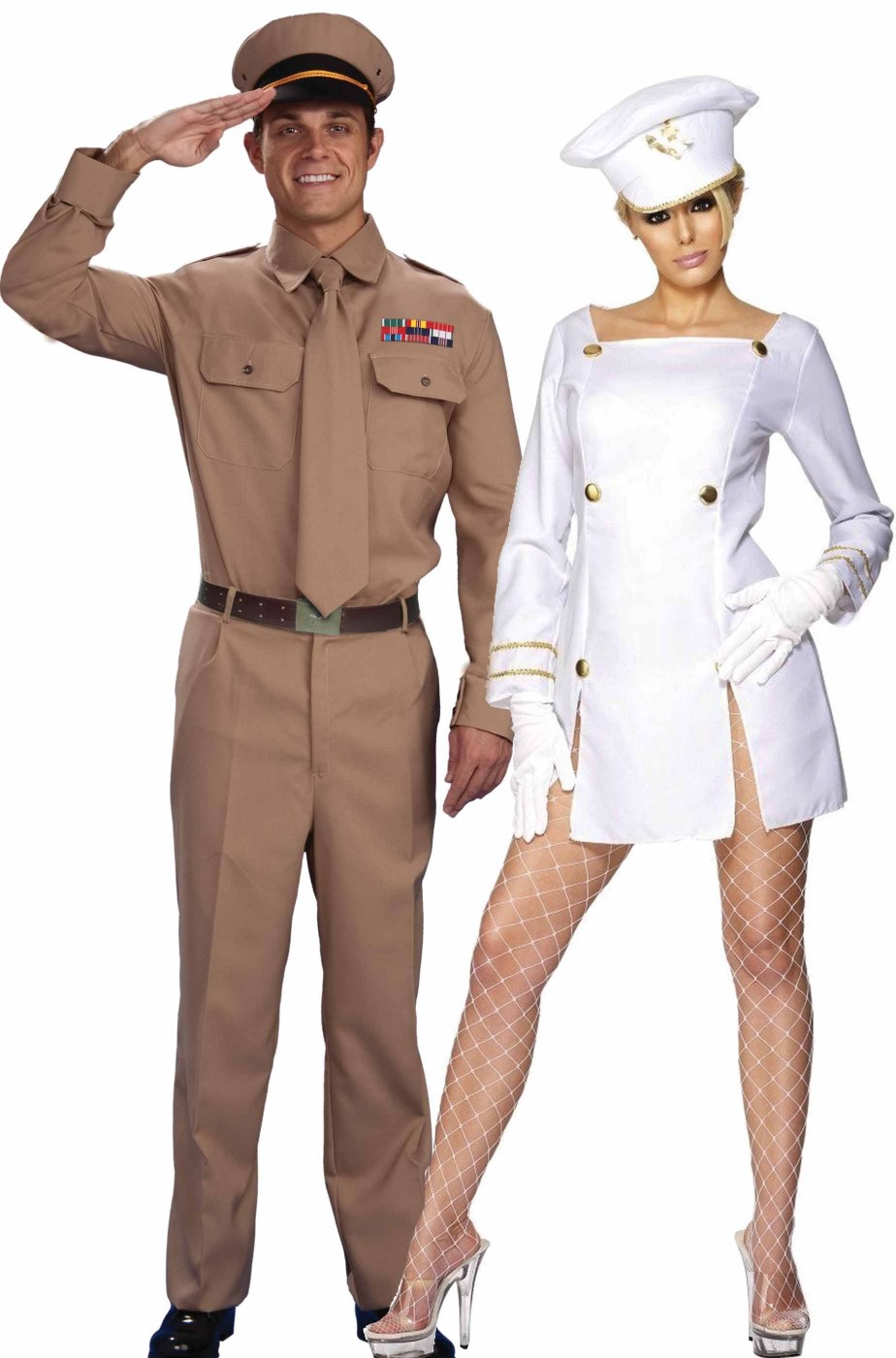 Coppia di costumi soldato e marinaia Candyman