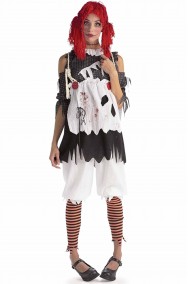 Costume halloween donna bambola dell'orrore
