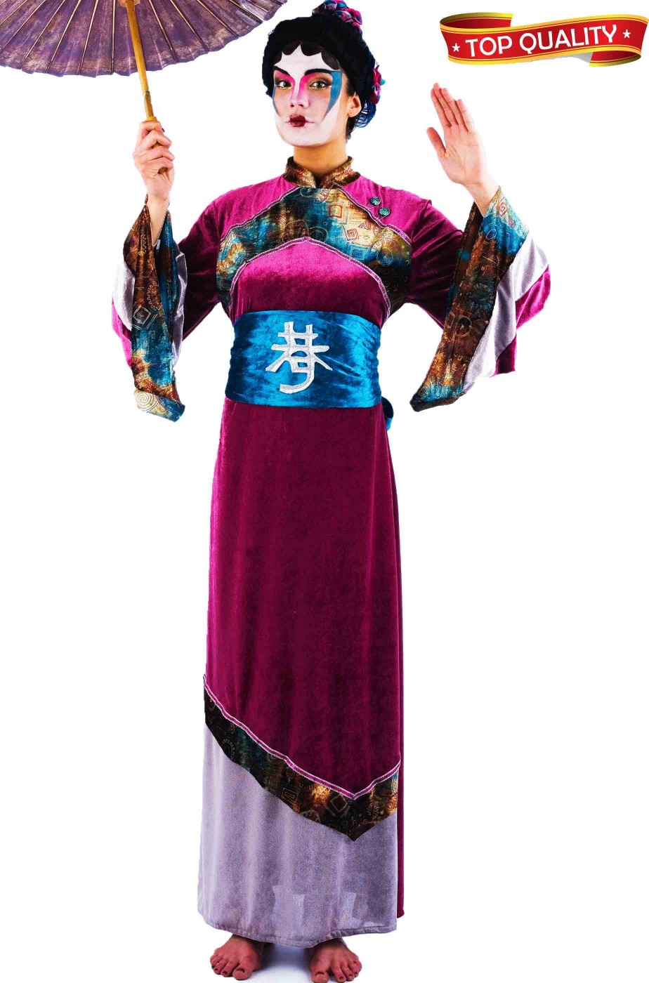 Costume donna giapponese o geisha lusso Qualita' teatrale.