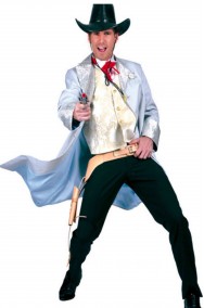 Costume uomo Cowboy Gambler del saloon