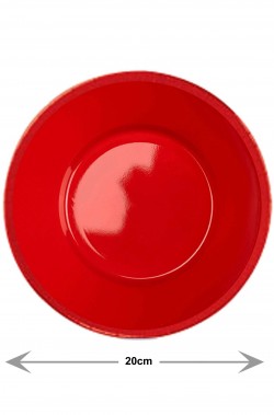 Red Party piatti party di plastica fondi rossi (30 piatti, 20cm)
