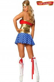 Vestito di Wonder Woman American Lady sexy Cosplay donna