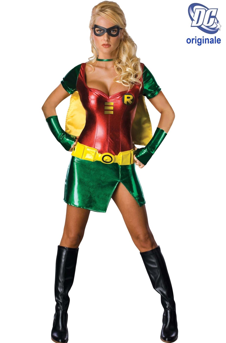 Costume di carnevale, da donna, sexy, Robin di Batman come eroe