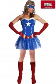 Costume Capitan America da donna The Avengers Marvel