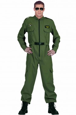 Costume uomo divisa da pilota da caccia o da elicottero
