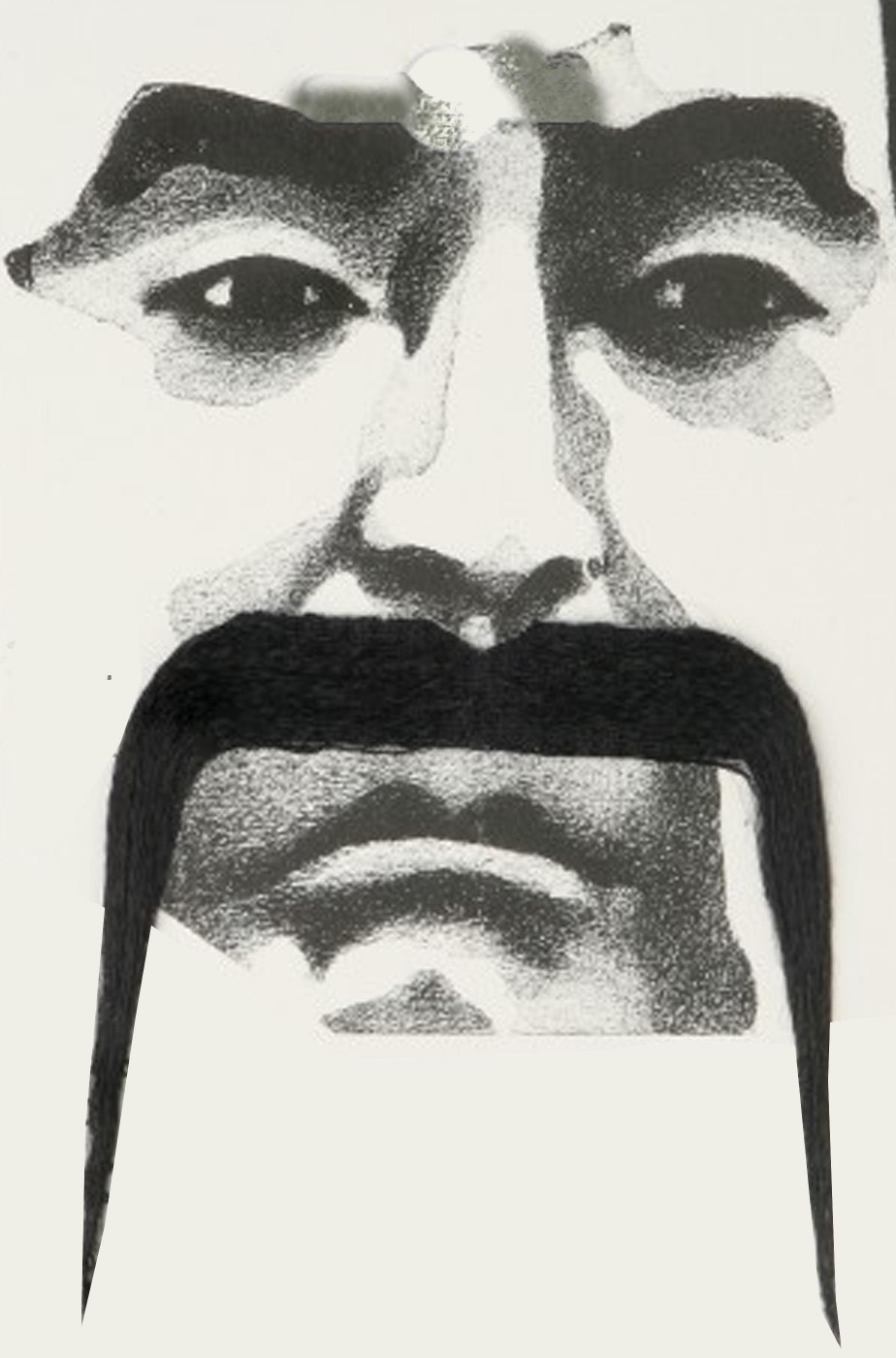 Baffi finti da cinese a punta verso il basso Fu Manchu Baffi finti da cinese a punta verso il basso Fu Manchu